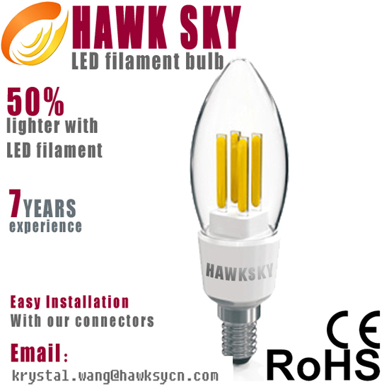 2014 Lowest Price Of Led Filament Bulb