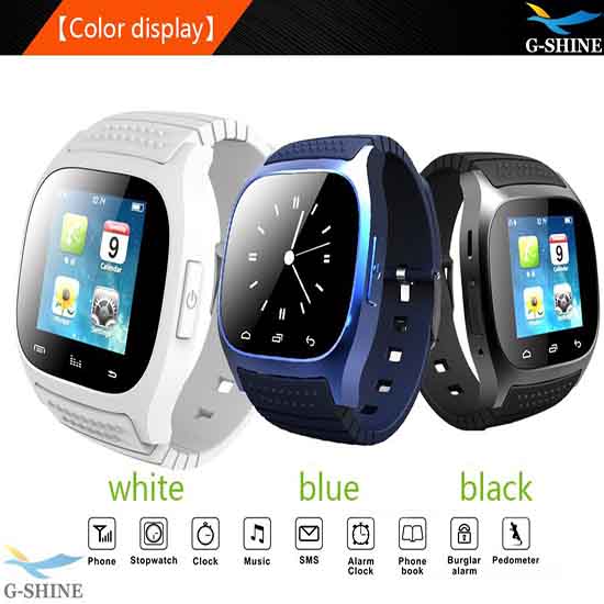 2014 New Bluetooth Wristwatch For Android Ios Waterproof Smartwatch M26