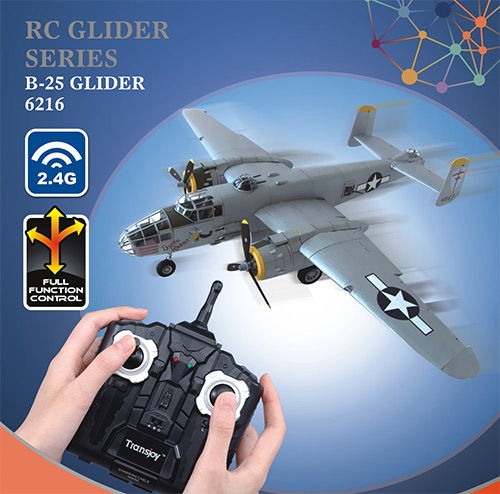 2014 Transjoy 2 4g Rc Glider Airplane B 25 Toys
