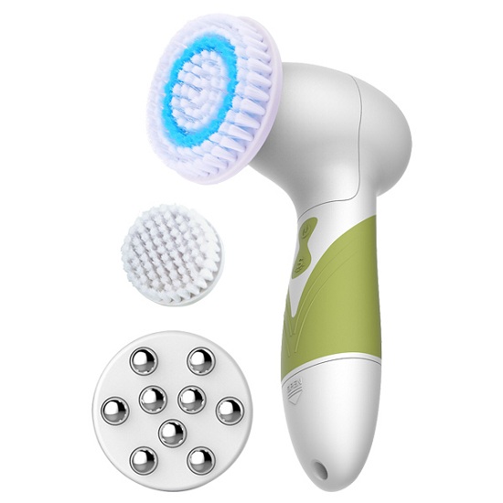 2016 Hot Sale Cleansing Skin Brush Spin 3 Speed Waterproof Electric Face Body Scrub