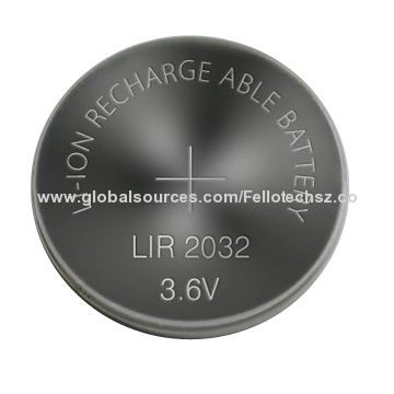 3 6 V Lir2032 Li Ion Rechargeable Button Cell Battery Coin For Toys Cameras Smoking Alarm Mp3 4