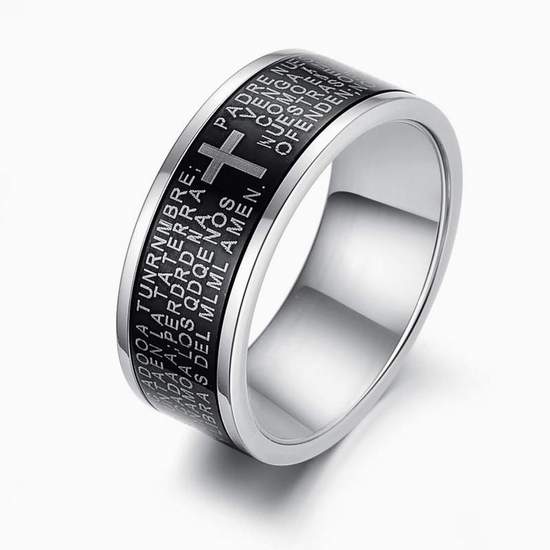 316l Stainless Steel Holy Bible Men S Rings