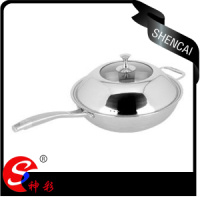 32cm 34cm Tri Ply Steel 3ply Cookware Frying Pan