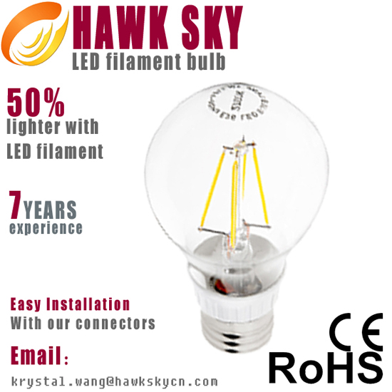 360 Degree E27 6w Led Filament Bulb