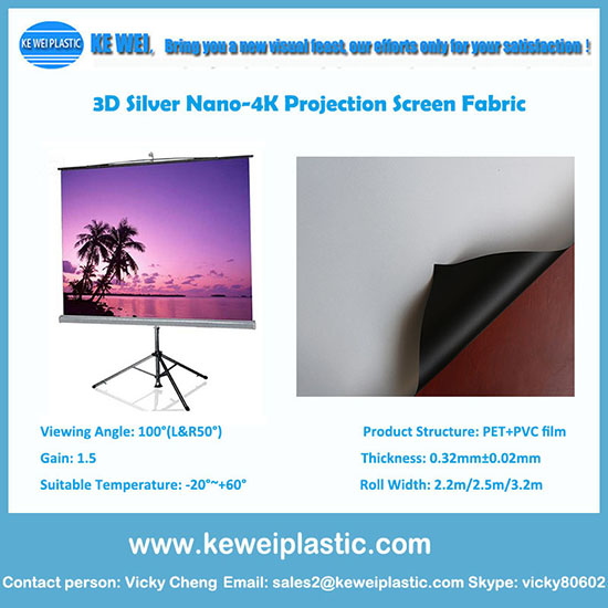 3d Nano 4k Projection Screen Film With High Definition Used In