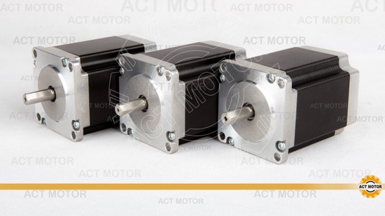 3pcs Act Nema23 Stepper Motor 23hs8430d8p1 5 Single Flat Shaft