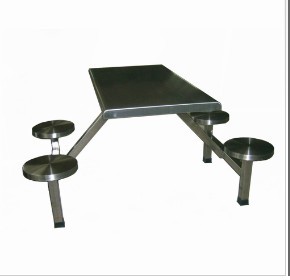 4 Person Prison Table Set Jail Stainless Steel