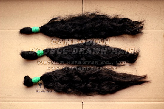45cm Cambodia Human Remy Virgin Hair