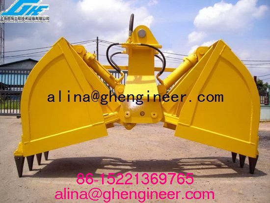 5 Tons Hydraulic Clamshell Bulk Grab For Cargo