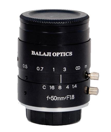 50 Mm Mega Pixel Machine Vision Lens Balaji Optics India