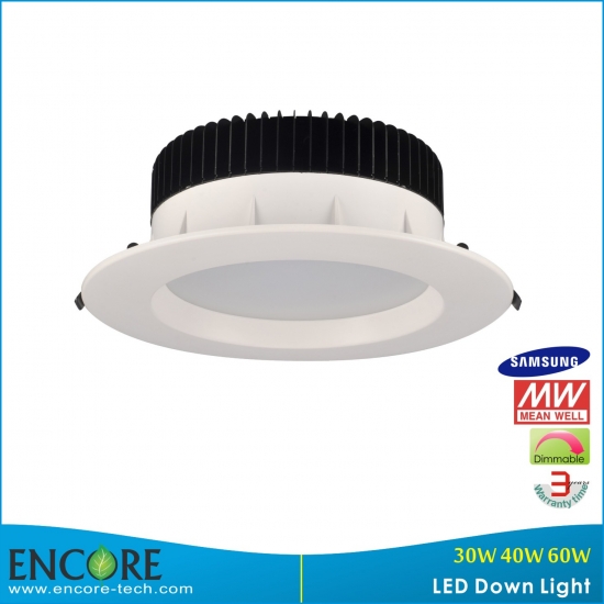 60w 8 Inches Smd Samsung New Design Led Downlight With Dimmable Meanwell Driver