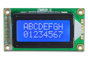 8 Charactersx2 Lines Lcd Display Module With Led Backlight Support Serial Parallel Interfaces Cm802