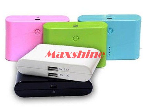 9000mah Power Bank With Dual Usb Output 2 1a Max Built In 4 Pcs Samsung Battery