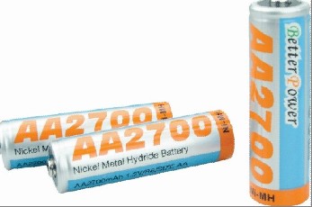 Aa2700 Ni Mh Rechargeable Battery Cell