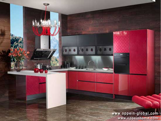 Acrylic Kitchen Cabinet Op13 077