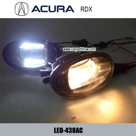 Acura Rdx Front Fog Lamp Assembly Led Daytime Running Lights Projector Drl 438ac