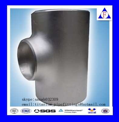 Asme B16 9 Seamless Titanium Pipe Fittings Equal And Reducer Tee Manufacturer
