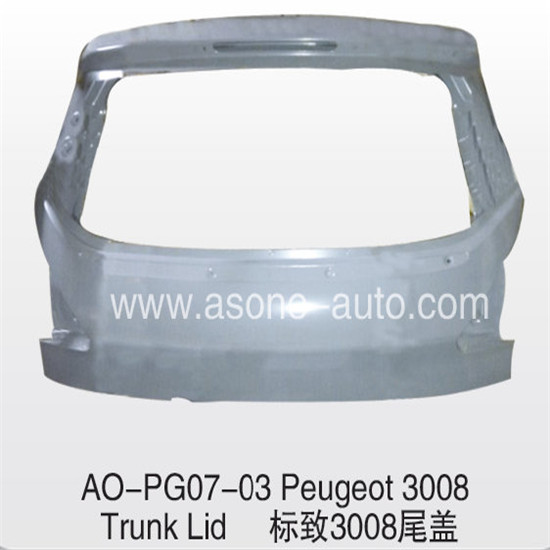 Asone Trunklid For Peugeot 3008 Body Parts Replacement