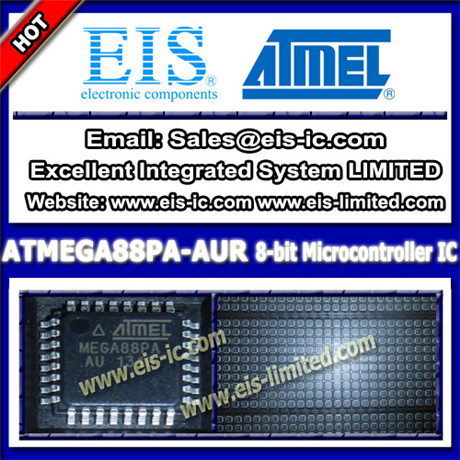 Atmega88pa Aur Atmel Ic Microcontroller Mcu Tqfp 32
