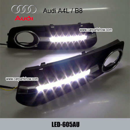 Audi A4l Drl Led Daytime Running Lights Car Headlight Parts Fog Lamp Cover 605au