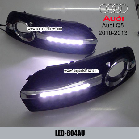 Audi Q5 Drl Led Daytime Running Lights Car Headlight Parts Fog Lamp Cover 604au