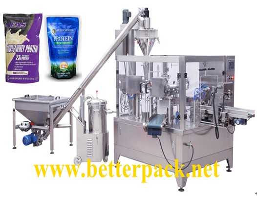 Auto Milk Powder Doy Pack Bag Auger Filling Sealing Packing Line