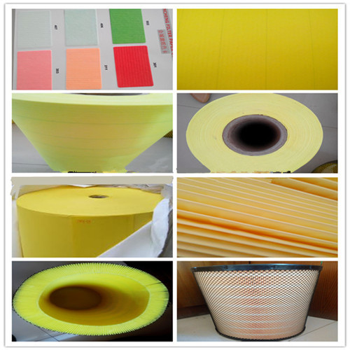 Auto Motorcycle Part Air Filter Paper Flame Retarded Resin