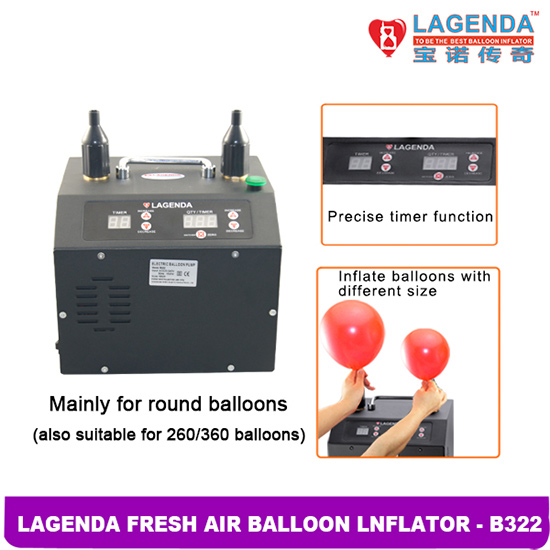 B322 Lagenda Fresh Air Professional Electric Balloon Inflator