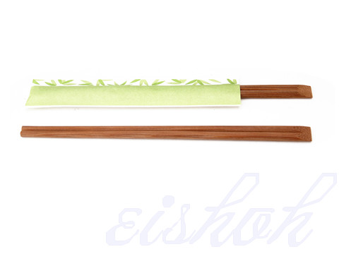 Bamboo Chopsticks Cyan Envelope