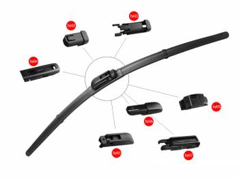 Baoyi Double Soft Windshield Wiper Blade With 7adapters