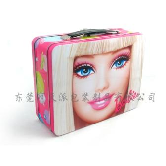 Barbie Metal Lunch Box Themed Tin With Handle