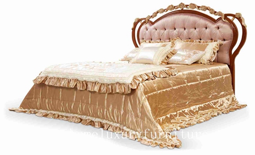 Beds Neo Classical Bed King Royal Luxury Solid Wood Supplier Fb 128