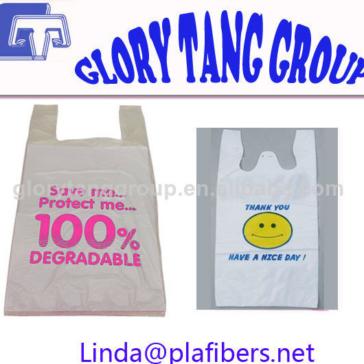 Biodegradable And Compostable Corn Starch Plastic Shopping Bags