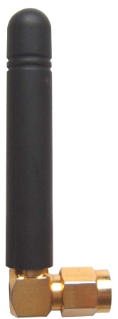 Black Rubber Gsm Antenna With Sma Male Connector