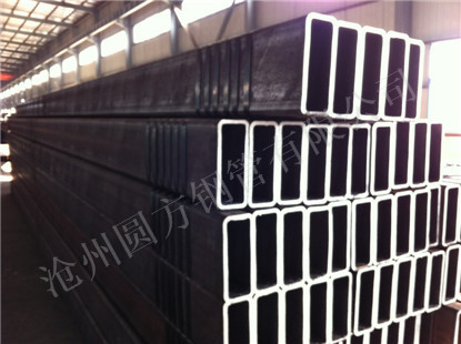 Black Seamless Rectangular Steel Pipe Hollow Sections