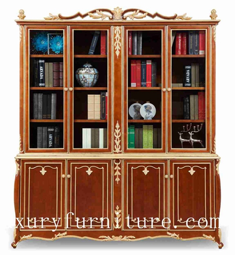 Book Cases Cabinet Solid Wood Shelf Chia Supplier Italy Style Fbs 138