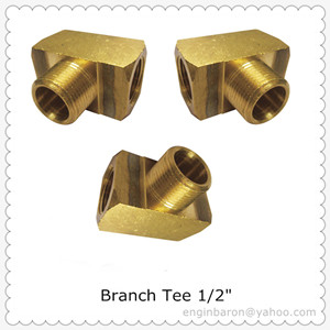 Brass Branch Tee 1 2 Fnpt X Mnpt 1200 Psi Free Shipping 200pcs Lot 36 3kg
