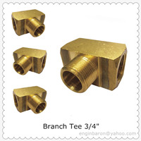 Brass Branch Tee 3 4 Fnpt X Mnpt 1200 Psi 200pcs Lot 59kg