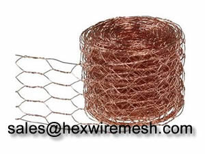 Brass Copper Hexagonal Wire Mesh