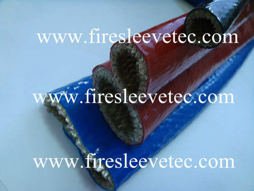 Bst Colored Silcione Coated Fiberglass Braided Fireproof Sleeve