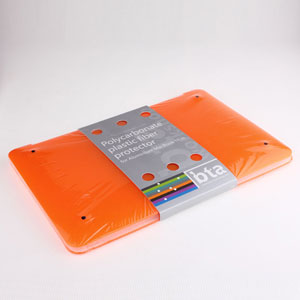 Bta Ultra Thin Limpid Polycarbonate Plastic Protector Shell Cases For 11 Inch Macbook Air Orange