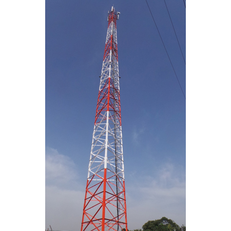 Bts Site Telecommunication Steel Tower