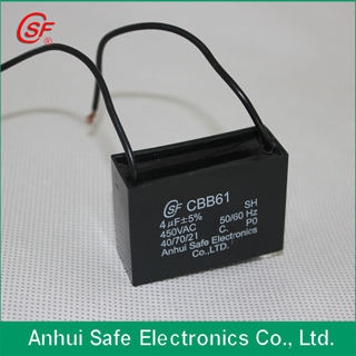 Capacitor Cbb61 For Ceilling Fan Use