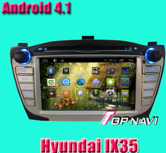 Car Dvd For Hyundai Ix35 Android System With 4 1 Version A9 Dual Core 1ghz Cpu Processor And Ddr3 1g