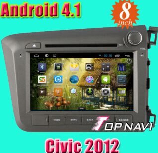 Car Dvd Gps Special For Honda Civic 2012 With Android 4 1 Version A9 Dual Core 1ghz Cpu Processor An