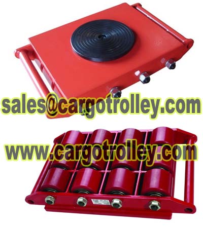 Cargo Trolley Works As Machinery Moving Dolly