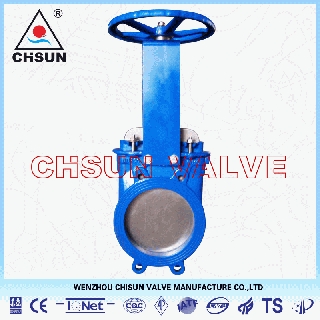 Cast Iron Knife Gate Valve For Petrochemical Waste Water Treatment