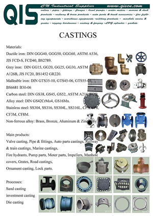 Casting Parts Sand Investment Die