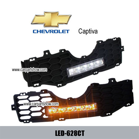Chevrolet Captiva Drl Led Daytime Running Lights Turn Light Steering Lamps Fog Lamp Cover 628ct