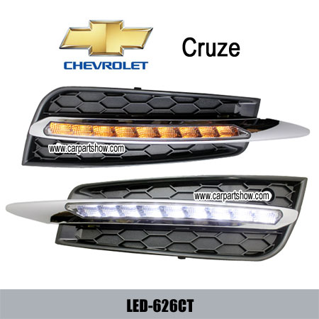 Chevrolet Cruze Drl Led Daytime Running Lights Turn Light Steering Lamp Car Headlights Parts Fog Cov